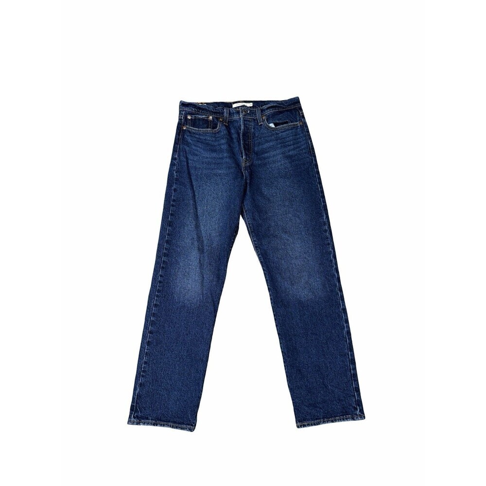 Levi’s Wedgie Straight Jeans Big E Dark Wash Blue Stretch Women’s Size 29 X28